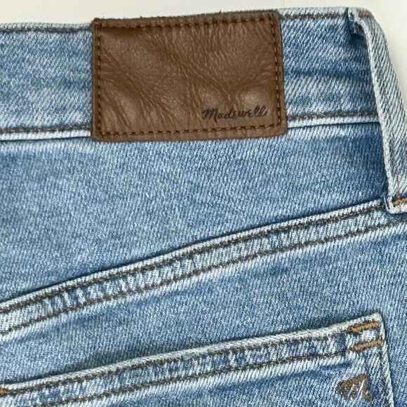 Madewell The Perfect Vintage Jeans Medium Blue Denim Raw Hem High Rise Cotton 25 - Picture 6 of 16